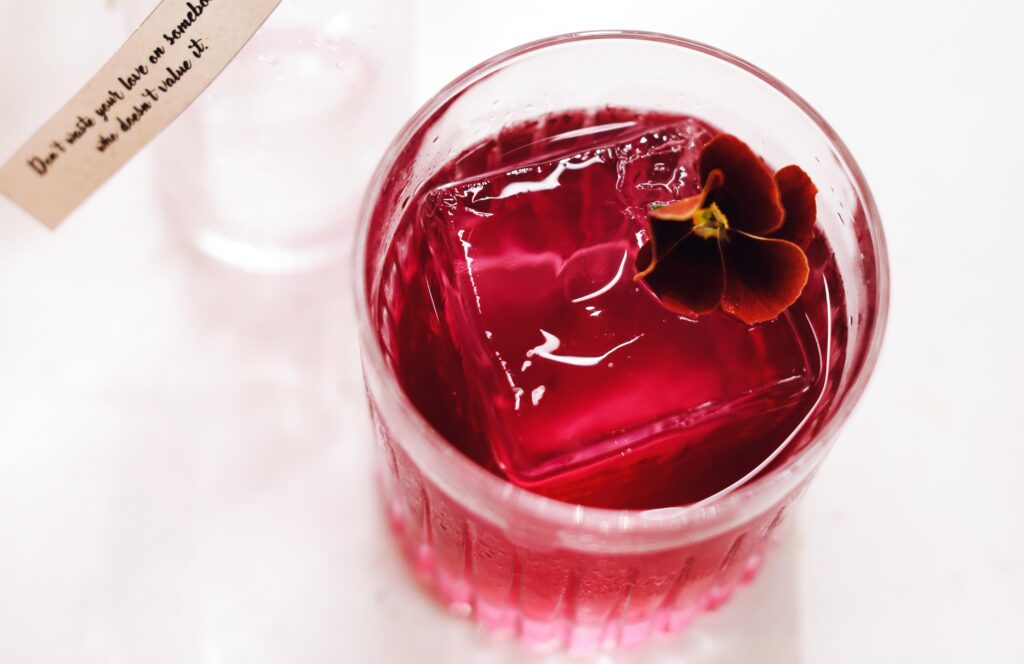 Cranberry Hibiscus Spritz Cocktail recipe adventuregirl.com