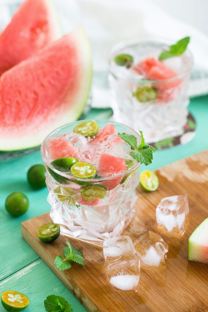 Calamondin-infused Vanilla Vodka Watermelon Spritzer: A Refreshing Twist of Citrus and Sweetness