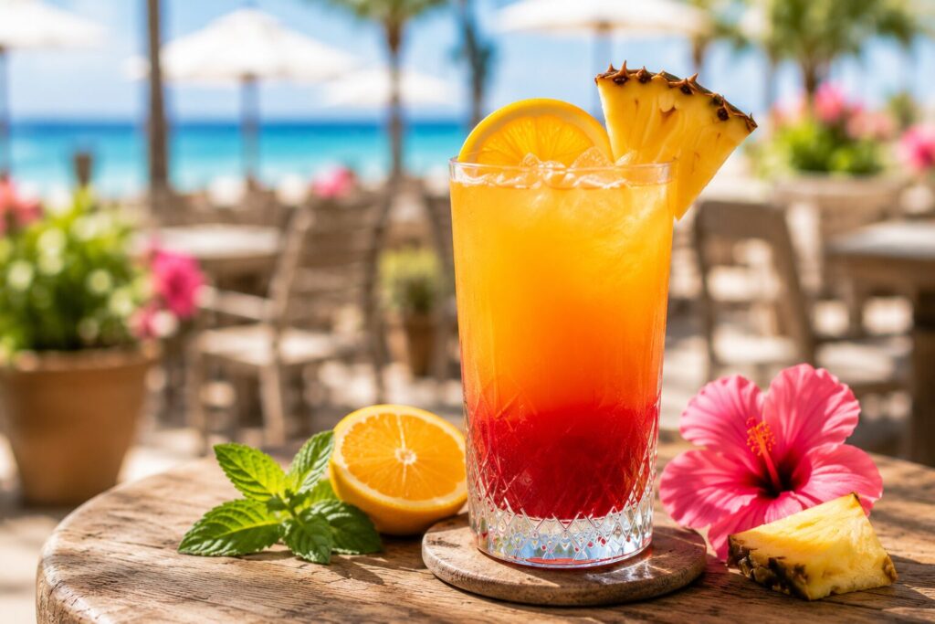 tropical sunset