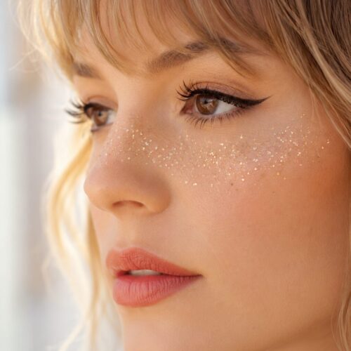 glitter freckles