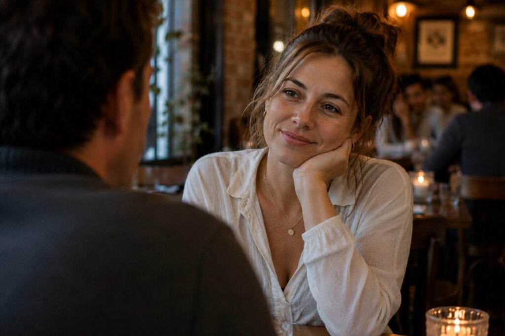 on a date