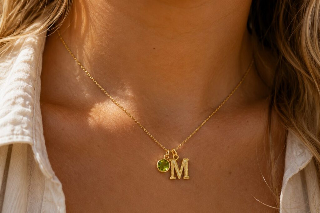 personalising necklace