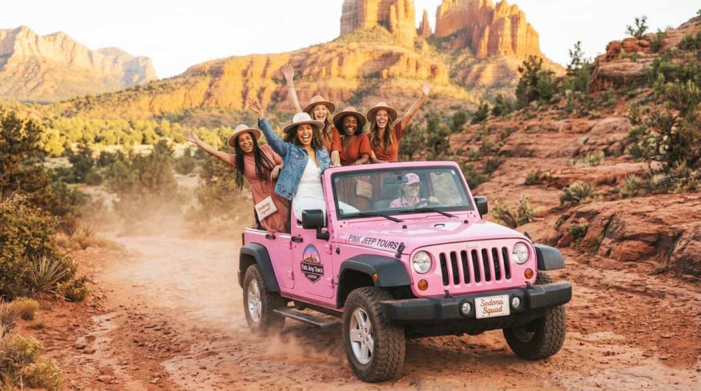 pink jeeps
